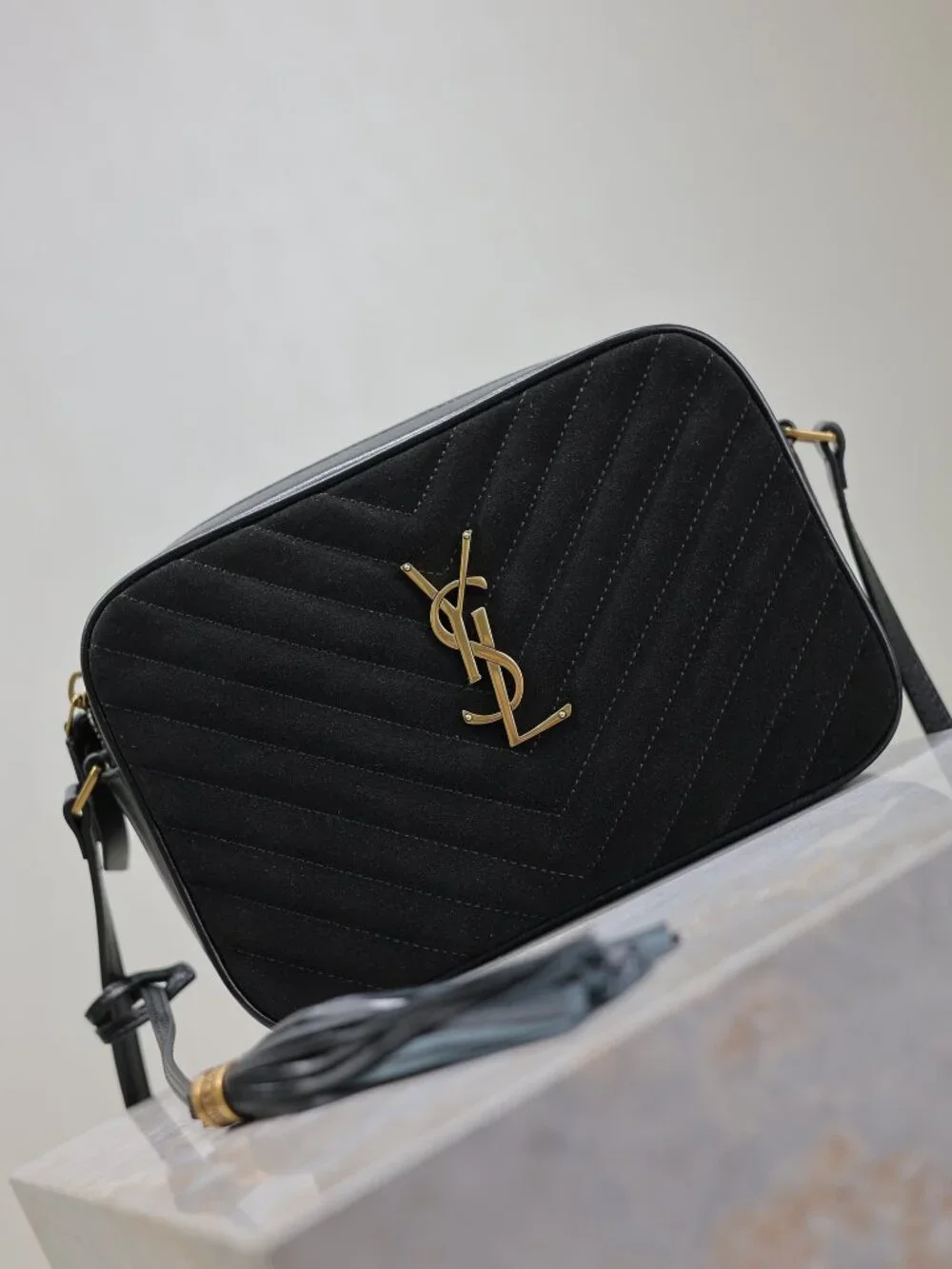 Saint Laurent Lou Camera Bag in Matelassé Leather